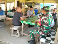 Personel Polsek Langgam dan Koramil 09 Langgam Gelar Pertemuan, Sinergi TNI–Polri Diperkuat
