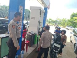 Pusat Keramaian dan SPBU di Pangkalan Kerinci Dipantau Polisi, Situasi Kondusif