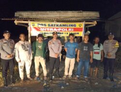 Polsek Pangkalan Kuras Cek Pos Kamling untuk Perkuat Harkamtibmas Malam Hari