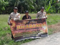 Polisi Sosialisasikan Maklumat Kapolda Riau, Warga Diimbau Tak Bakar Lahan