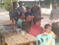 Polisi dan TNI Gelar Silaturahmi, Perkuat Sinergitas Jaga Kamtibmas di Langgam