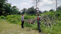 Cegah Karhutla di Desa, Polsek Bunut Bersama TNI Gelar Patroli