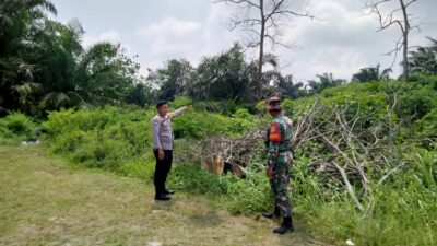 Cegah Karhutla di Desa, Polsek Bunut Bersama TNI Gelar Patroli