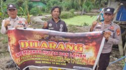 Patroli Karhutla di Kuala Kampar, Polisi Edukasi Warga Larangan Bakar Lahan