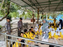 Polsek Pangkalan Kuras Awasi Pemberian Makan Bergizi Gratis untuk Siswa