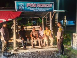 Pengecekan Pos Kamling, Polisi Perkuat Harkamtibmas di Desa