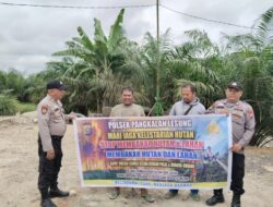 Maklumat Kapolda Riau Disosialisasikan, Polsek Pangkalan Lesung Tegaskan Larangan Bakar Lahan