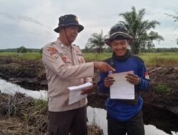 Patroli Karhutla, Polsek Kerumutan Edukasi Masyarakat soal Bahaya Pembakaran Lahan