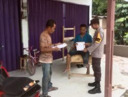 Polsek Bunut Bersinergi dengan TNI Patroli Cegah Karlahut di Desa Merbau