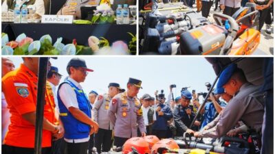 Saat Tinjau Merak Kapolri Sampaikan Pesan Presiden, Beri Pelayanan Terbaik dan Waspadai Bencana