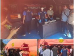 Jelang Nataru, Personel Polsek Padangbai Dampingi BNK Karangasem Lakukan Tes Urine kepada Para Sopir di Pelabuhan Padangbai 