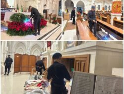 Pastikan Keamanan Ibadah Natal, Brimob Polda Bali Sterilisasi Gereja Santa Maria Ratu