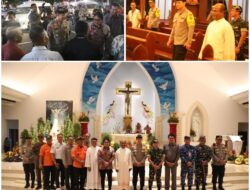 Kapolda Bali Bersama Forkopimda, Cek Ibadah Pergantian Tahun di Gereja Fransiskus Xaverius Kuta
