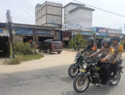 Polsek Bunut dan TNI Bersinergi Patroli Cegah Karhutla di Desa Merbau