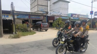 Polsek Bunut dan TNI Bersinergi Patroli Cegah Karhutla di Desa Merbau