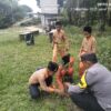 Siswa dan Polisi Bersinergi Tanam Pohon di Kecamatan Kerumutan