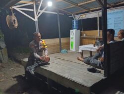 Cegah Premanisme dan Balap Liar, Polsek Kerumutan Aktifkan Pos Kamling