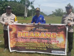 Sosialisasikan Maklumat Kapolda Riau, Polisi Antisipasi Karhutla