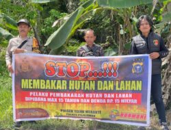 Polsek Teluk Meranti Sebar Maklumat Kapolda Riau untuk Cegah Karhutla di Daerah Rawan