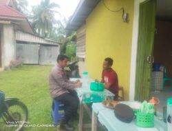 Tingkatkan Harkamtibmas, Polisi Sambangi Warga Pangkalan Bunut