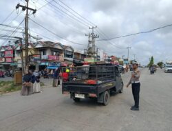Pengaturan Lalin di Simpang Beringin dan Engkolan Pelalawan