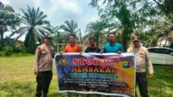 Cegah Asap, Polsek Ukui Gencarkan Himbauan Larangan Bakar Lahan