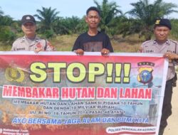 Cegah Karhutla, Polisi Sisir Titik Rawan dan Sosialisasikan Maklumat Kapolda Riau