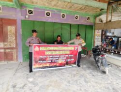 Polsek Langgam Sosialisasikan Larangan Membakar Hutan dan Lahan di Desa Segati