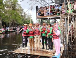 Polsek Kerumutan Dukung Kegiatan Budaya dan Pengamanan Lomba Pacu Sampan