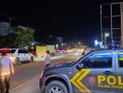 Patroli Malam Blue Light, Kapolsek Pangkalan Lesung Pastikan Kamtibmas Aman