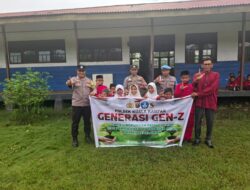 Dukung Green Policing, Polisi Kuala Kampar Hijaukan SDN 011 Teluk Dalam