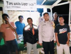 Polsek Bunut Cek Pos Kamling, Warga Diajak Aktif Jaga Kamtibmas