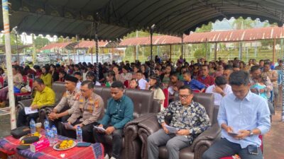 Perkuat Toleransi, Polsek Kerumutan Hadiri Perayaan Natal Bersama Warga