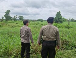 Patroli dan Sosialisasi, Polsek Pangkalan Kerinci Cegah Karhutla di Wilayahnya