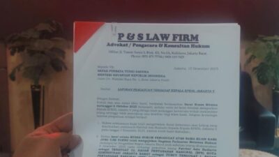 P&S LAW FIRM LAPORKAN KEPALA KPKNL JAKARTA V KE MENTERI PURBAYA