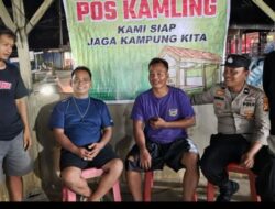 Polisi Intensifkan Pengecekan Pos Kamling untuk Jaga Keamanan Warga