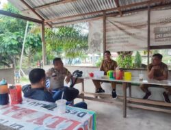 Bhabinkamtibmas Desa Talau Polsek Pangkalan Kuras Sosialisasi Harkamtibmas dan Anti Karhutla