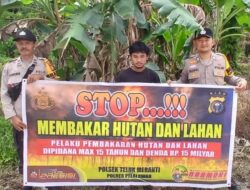 Polisi Sambangi Perkebunan Teluk Meranti, Himbau Masyarakat Jangan Bakar Lahan
