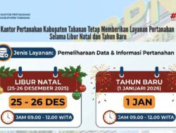 Layanan Pertanahan Tabanan Tetap Beroperasi Saat Libur Natal dan Tahun Baru
