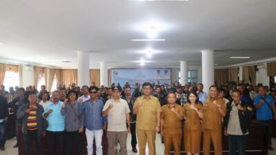 Temu Pers Pemkab Taput, Bupati JTP Soroti Kinerja, Anggaran, dan Penanganan Bencana