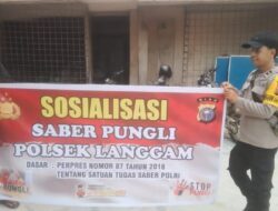 Polsek Langgam Sosialisasikan Saber Pungli kepada Masyarakat