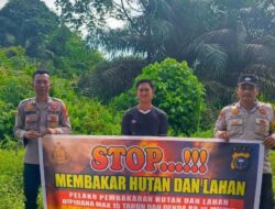 Polsek Teluk Meranti Sosialisasikan Maklumat Kapolda Riau Cegah Karhutla