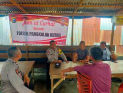 Polsek Pangkalan Kuras Gelar Jumat Curhat, Warga Minta Patroli Cegah Balap Liar dan Penyakit Masyarakat
