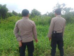 Warga Pangkalan Kerinci Diberi Edukasi Bahaya Karhutla oleh Polisi