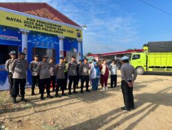 Jelang Nataru, Pos Pam Nilam Sari Ukui Gelar Apel Pagi dan Atur Lalu Lintas