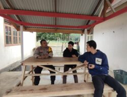 Silaturahmi dan Sosialisasi Harkamtibmas di Desa Angkasa