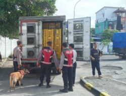 Satgas Preventif Ops Lilin Agung 2025 Perketat Pengamanan di Pelabuhan Padangbai, Libatan Unit K9