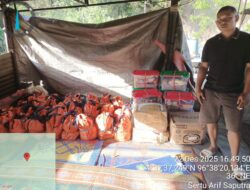 Helikopter BNPB Droping Logistik Bantuan ke Desa Pantan Bener Aceh Tengah