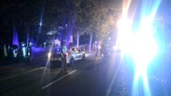 Unit Turjagwali Polres Karangasem Gelar Blue Light Patrol, Himbauan Sopir Truk tidak Parkir Sembarangan 