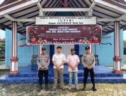 Polsek Pangkalan Kuras Sambang Gereja Jelang Natal 2025 dan Tahun Baru 2026